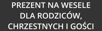 prezent na ślub